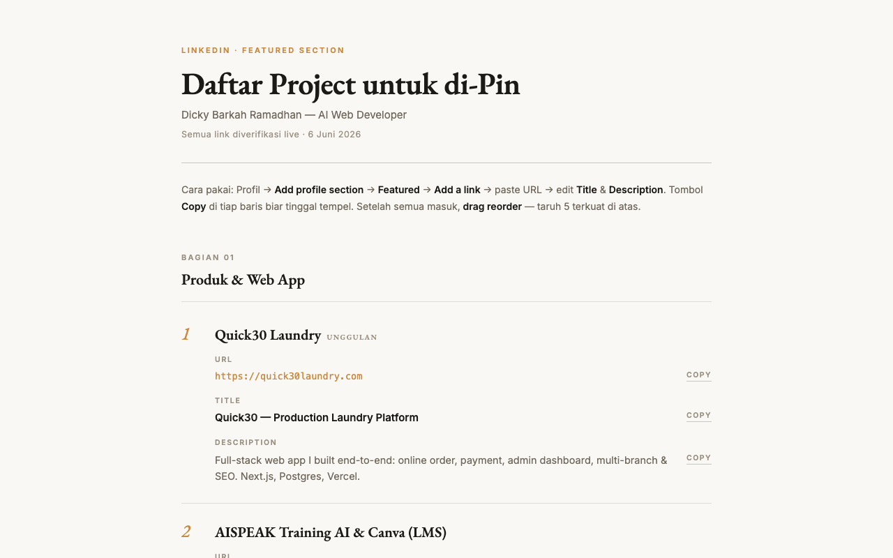 Screenshot of Quick30 Pitch Deck