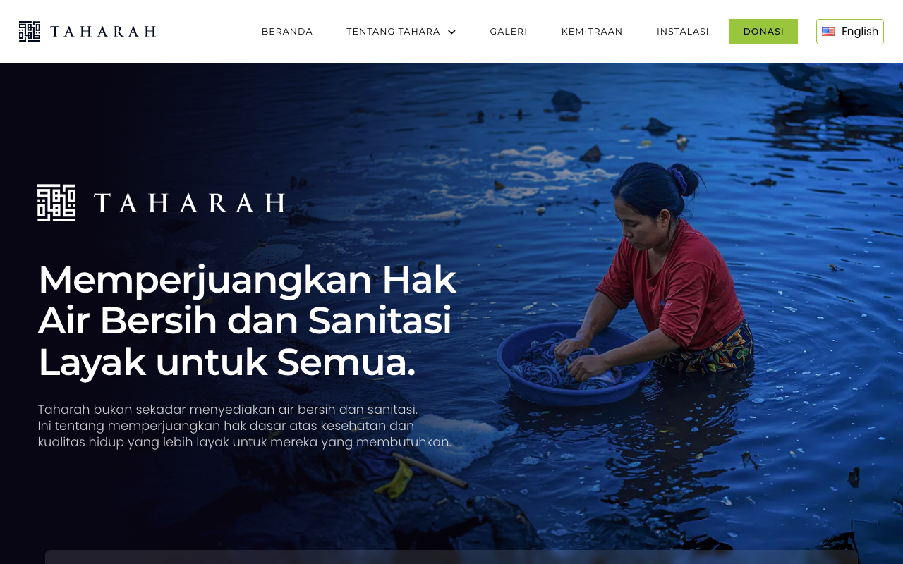 Screenshot of Taharah Indonesia
